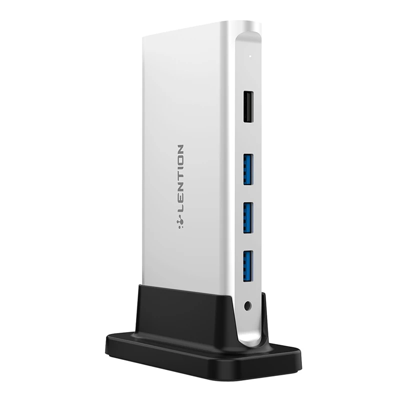 

LENTION 10 In 1 USB C HUB Type C To Multi HDMI-Compatiblerj45 USB 3.0 With Power Adapter Docking Station For Pro USB-C