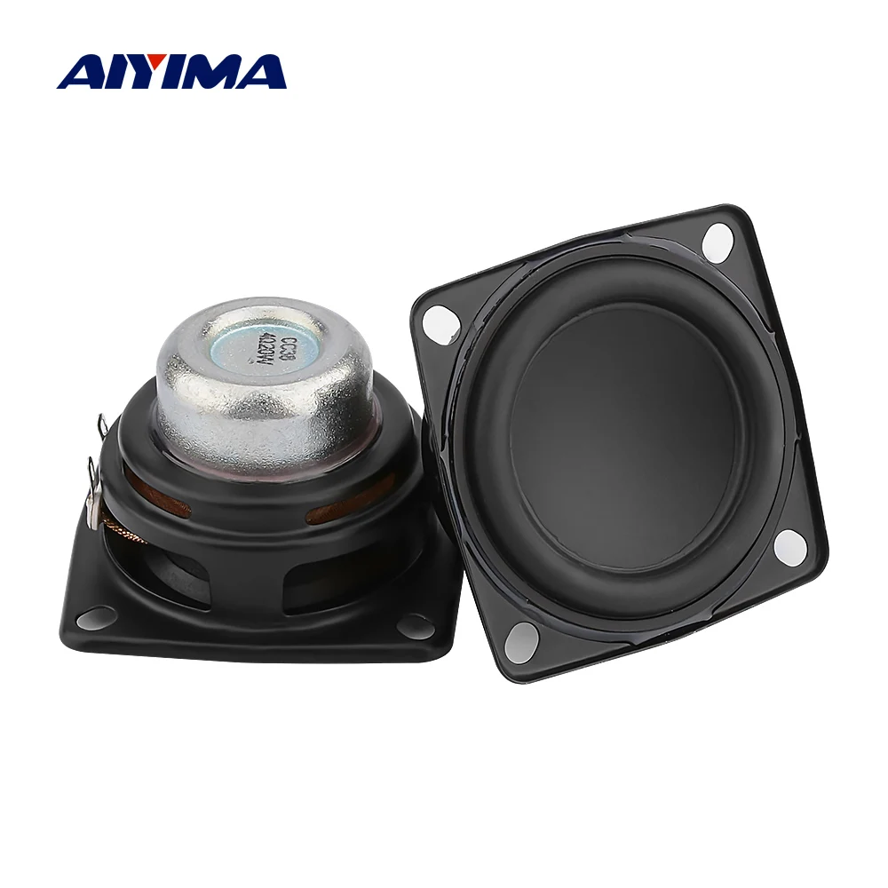 

AIYIMA 2Pcs 2 Inch Full Range Audio Speaker Unit 52mm 4 Ohm 20W Hifi Stereo Loudspeaker DIY Bluetooth Home Amplifier Speakers