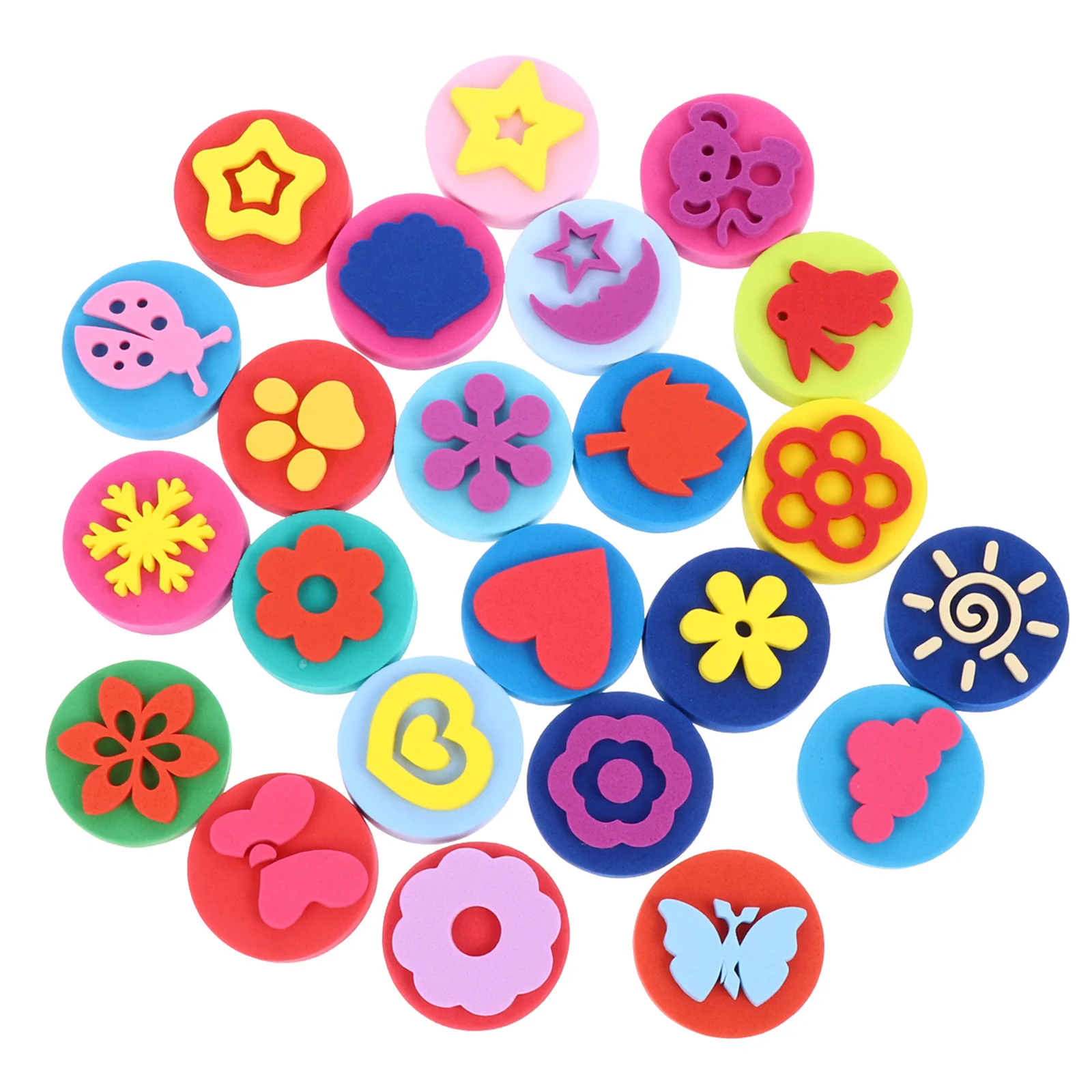 23 шт. деревянный штамп для граффити Eva моющаяся краска малышей штампы рисования