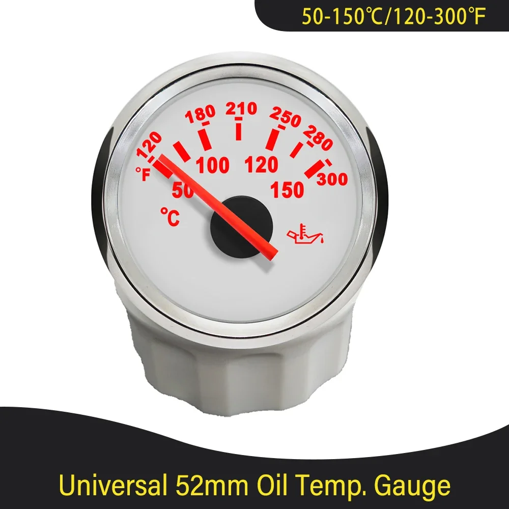 Водонепроницаемая универсальная морская температура масла 52 мм. Манометр 50-150 ℃