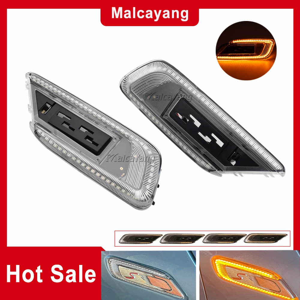 

1Pair LED Side Fender Marker Light Dynamic Sequential Lamp Indicator For Mini Cooper F54 Clubman 2015 2016 2017 2018 2019 2020