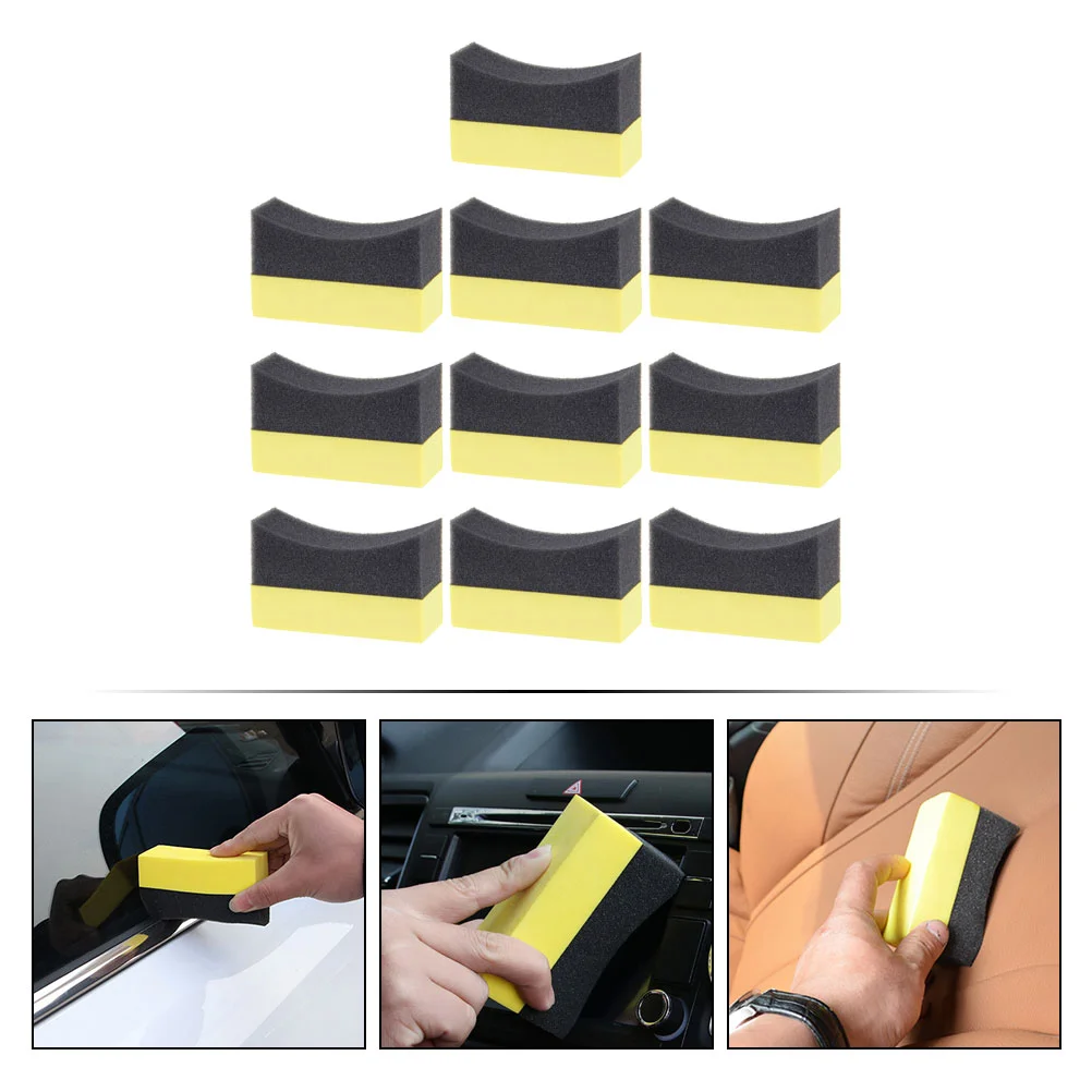 10 шт. губка для мытья автомобиля подушечки аппликатора авто воск быстросохнущий