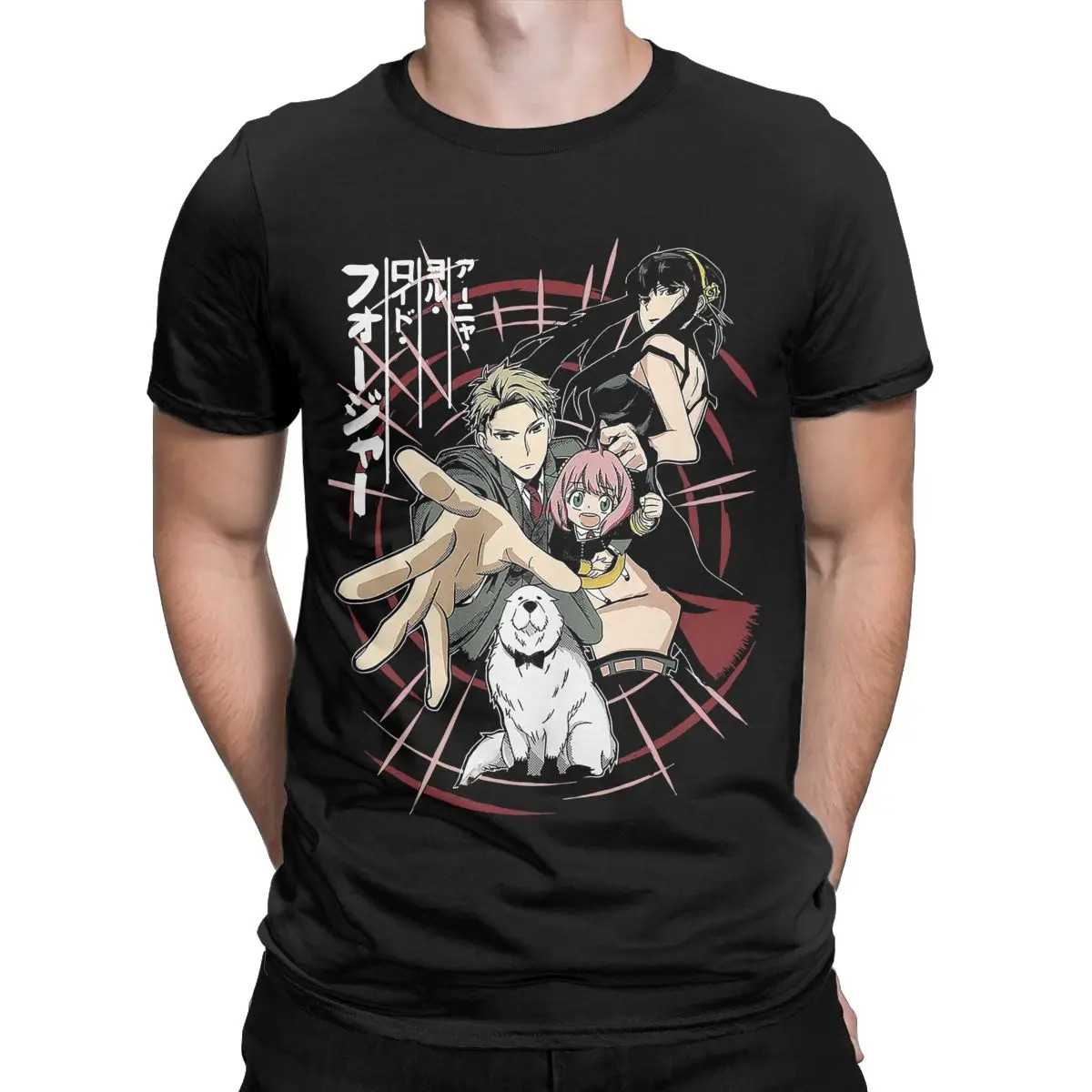 Купи Spy X Family Anya T Shirt for Men Pure Cotton Leisure T-Shirt Crewneck for Anime lover Tees Short Sleeve Clothes Gift за 595 рублей в магазине AliExpress