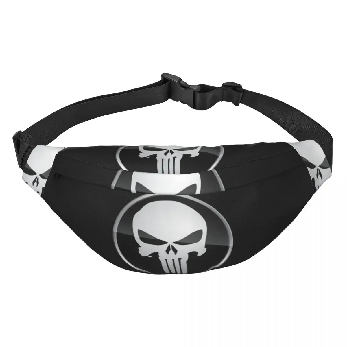 Скелет Череп Тяжелый Метал Каратели Поясная Сумка Женщины Мужчины