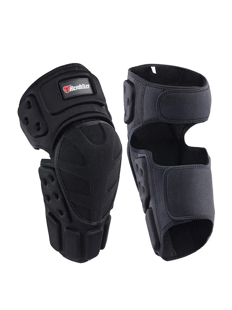 Наколенники для мотоцикла HEROBIKER защитная Экипировка езды на мотоцикле черный