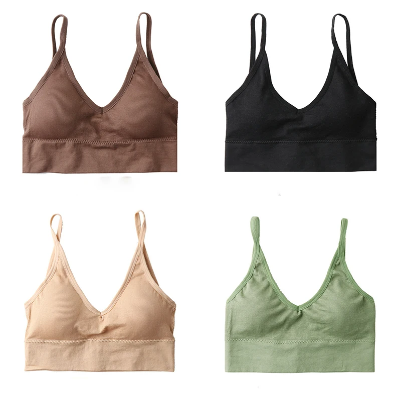 

Women's Wear V-Shaped Vest Sexy Hot Back Network Chest Pad Beautiful Basic Dew