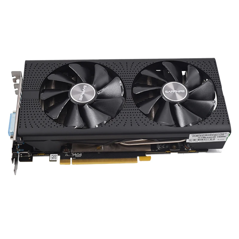 Б/у Видеокарта SAPPHIRE RX 590 580 8 ГБ графический процессор Radeon видеокарта Nitro AMD экран