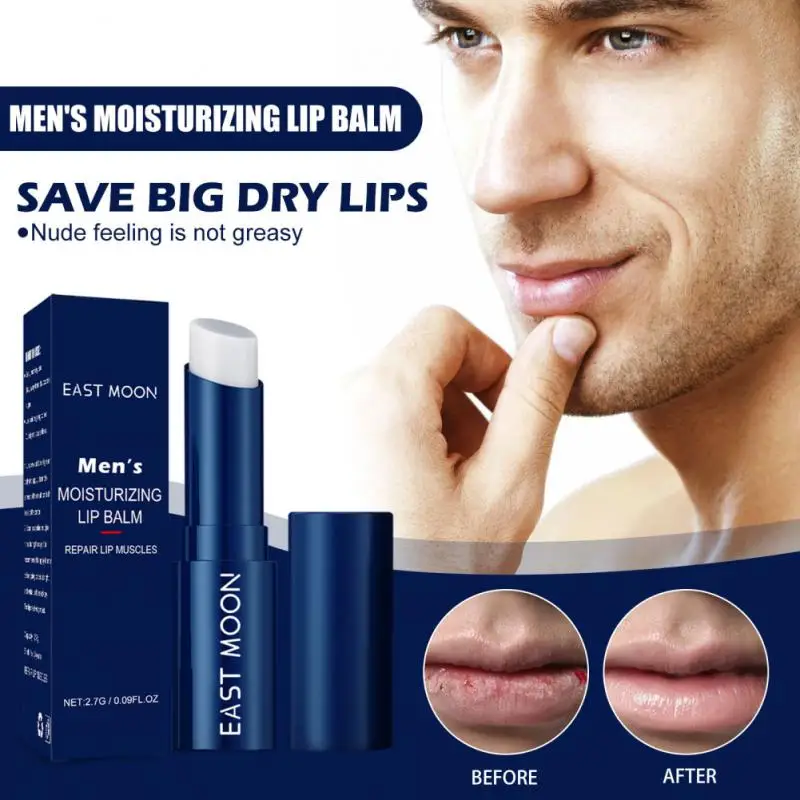 

East Moon Men's Lip Balm Lips Anti-chapped, Exfoliating and Dead Skin Lip Protection Hydrating and Moisturizing Lip Care
