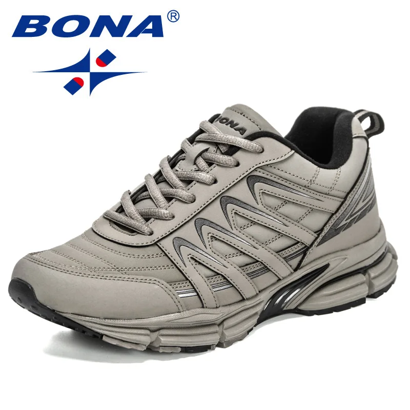 BONA 2022 New Designers Classics Running Shoes Men Fashion Casual Sneakers Man Athletic Sport Shoes Walking Footwear Mansculino