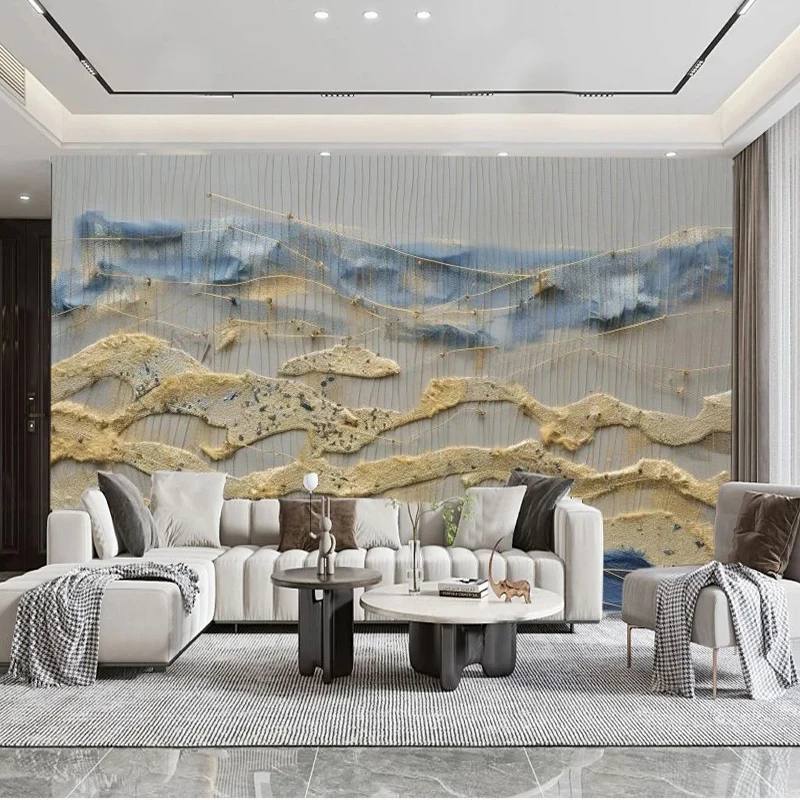

Modern Abstract Landscape Light Luxury Art Fresco TV Background Wall Murals Living Room Hotel Interior Home Decor 3D Wallpapers