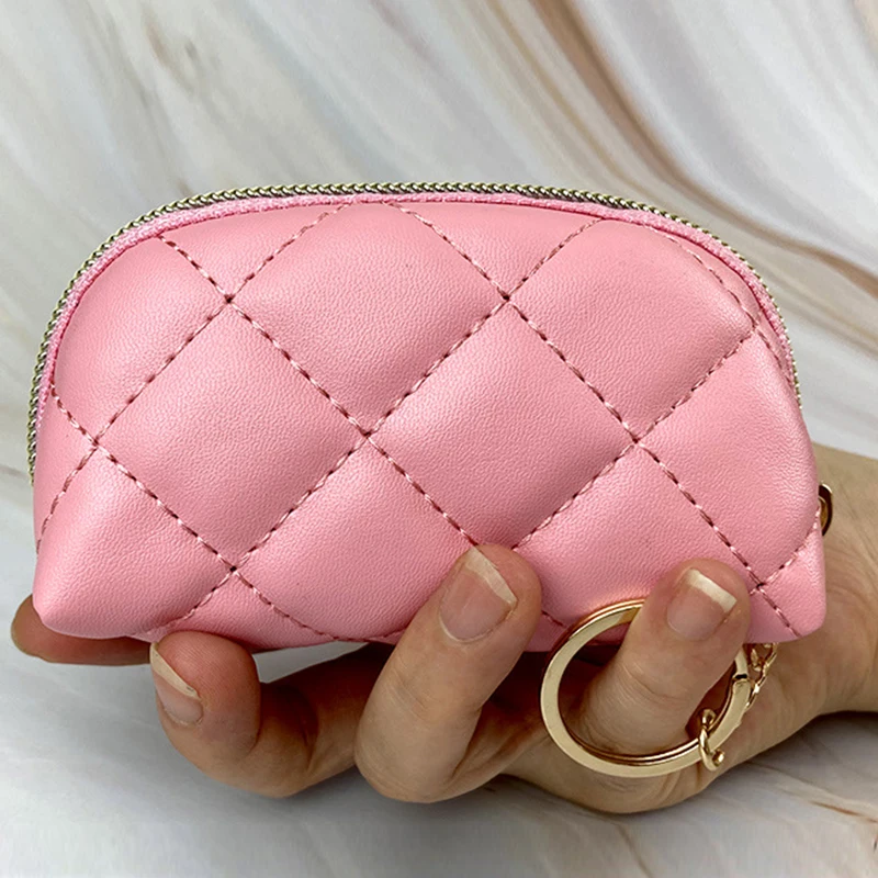 

Women Clutch Coin Purse Fashion Simple Genuine Leather Short Wallet Card Holder Organizer Bags Mini Zipper Cute Money Bags