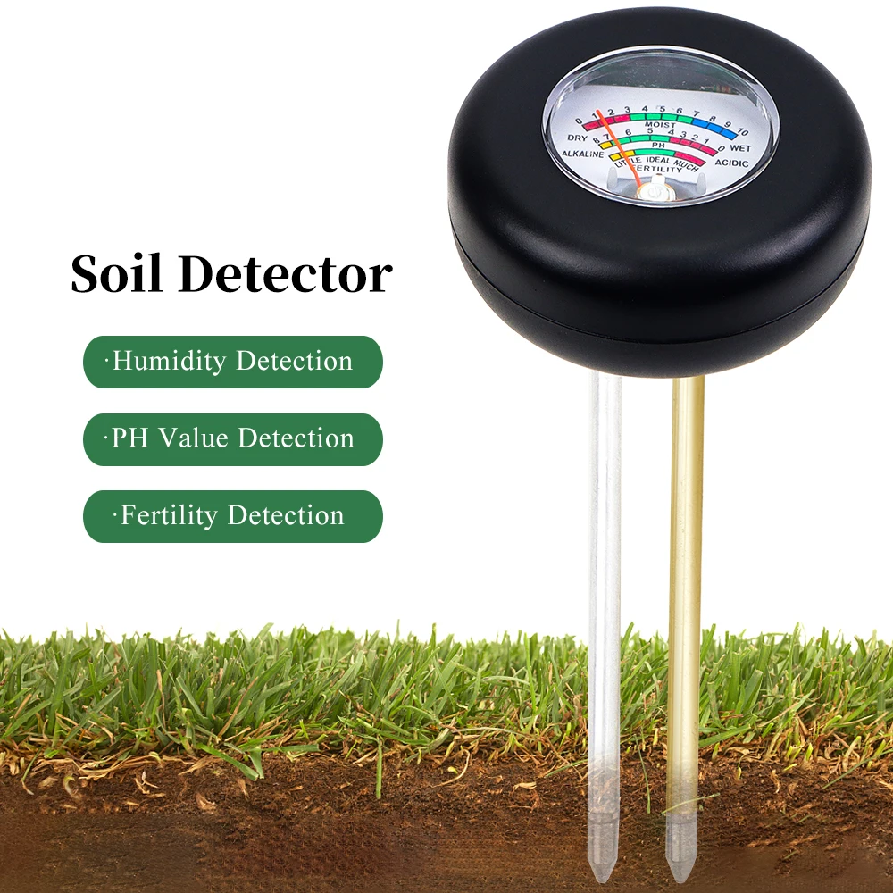 

Detector Flower Fertility Meter In 1 Farm Acidity Analyzer Monitor Home Soil Garden Moisture Plants Soil Sensor 3 Humidity