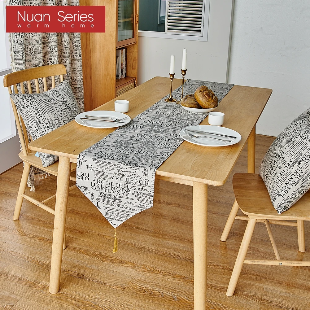 1 шт. серия Nuan современный стиль дорожка для стола льняной декор праздничной