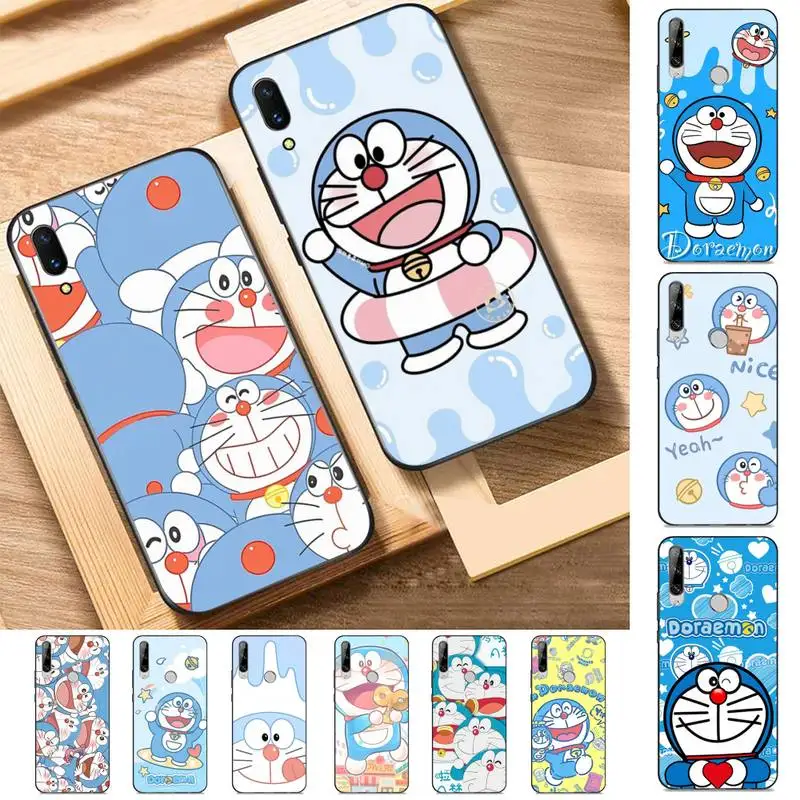 

Cartoon Doraemon Phone Case for Huawei Y 6 9 7 5 8s prime 2019 2018 enjoy 7 plus