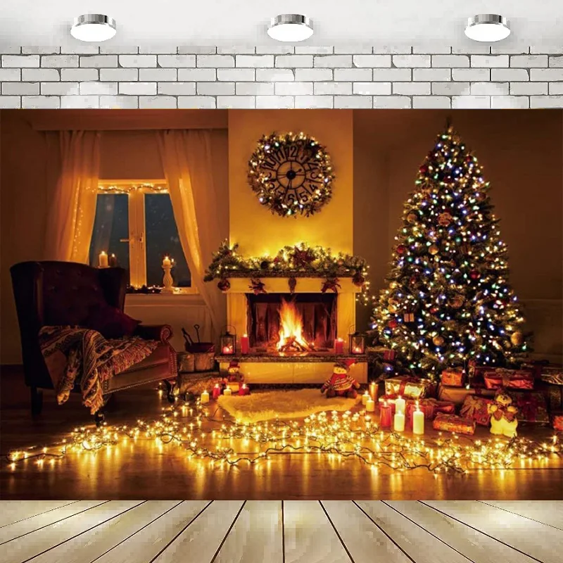 

Рождественский фон для фотосъемки с изображением камина, декор для гостиной, праздничный фон, баннер для вечерние НКИ, для будущей мамы