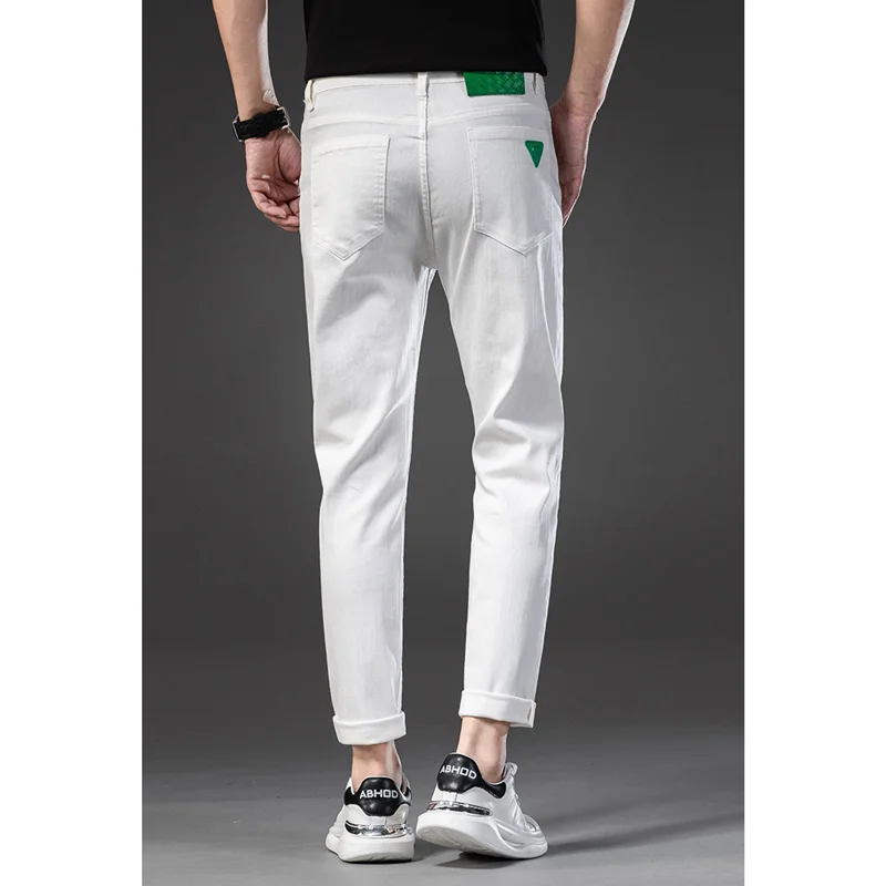 Streetwear Men 2022 New White Thick Straight Jeans Self-cultivation Vintage Versatile Large Pencil Pants Women Autumn and Winter