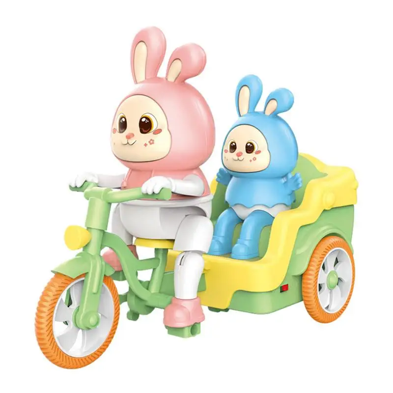 

Electronic Bunny Tricycle Toy Educational Rabbit Tricycle For Kids Electric Tricycle Toy For Kids Rabbit Electronic Interactive