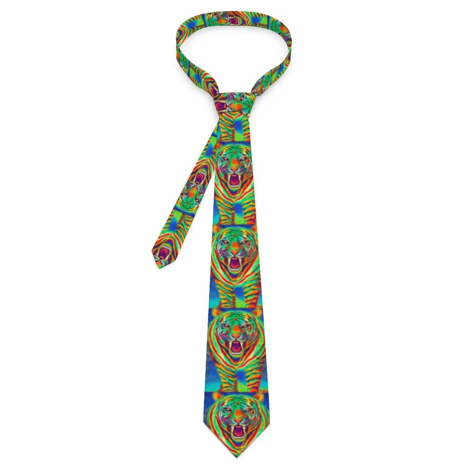 

Мужской галстук с принтом африканского тигра, галстуки для шеи, Классический Повседневный галстук с дикими животными, качественный галстук для свадебной вечеринки на заказ