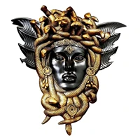 medusa wall statue legend snakes resin statues gothic myth legend snakes statues resin ornaments home living room decoration
