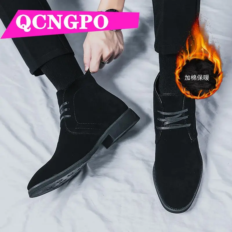 

Laces boots short boots vintage boots men's winter boots ankle boots Medium Cut retro boots leather boots business boots