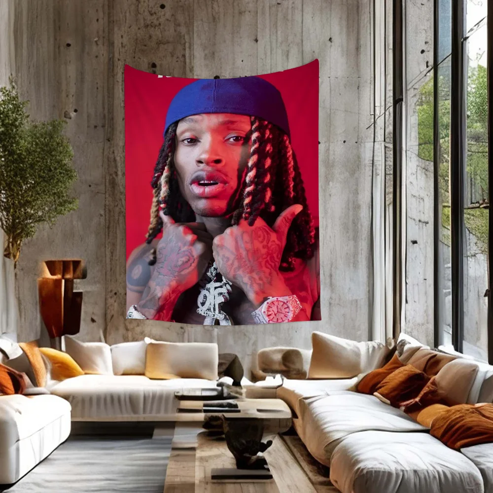 Рэпер K-King крутой V-Von DIY настенный гобелен хиппи цветок настенные ковры Декор в