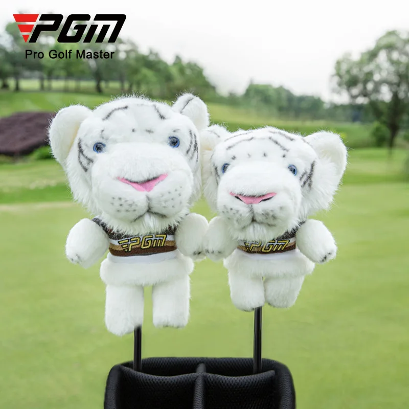 

2022 PGM Cartoon Golf Club Head Cover Wooden Stick Protective Cover Cartoon Doll Magnetic Closure Inside Outside Fluff Club Cap