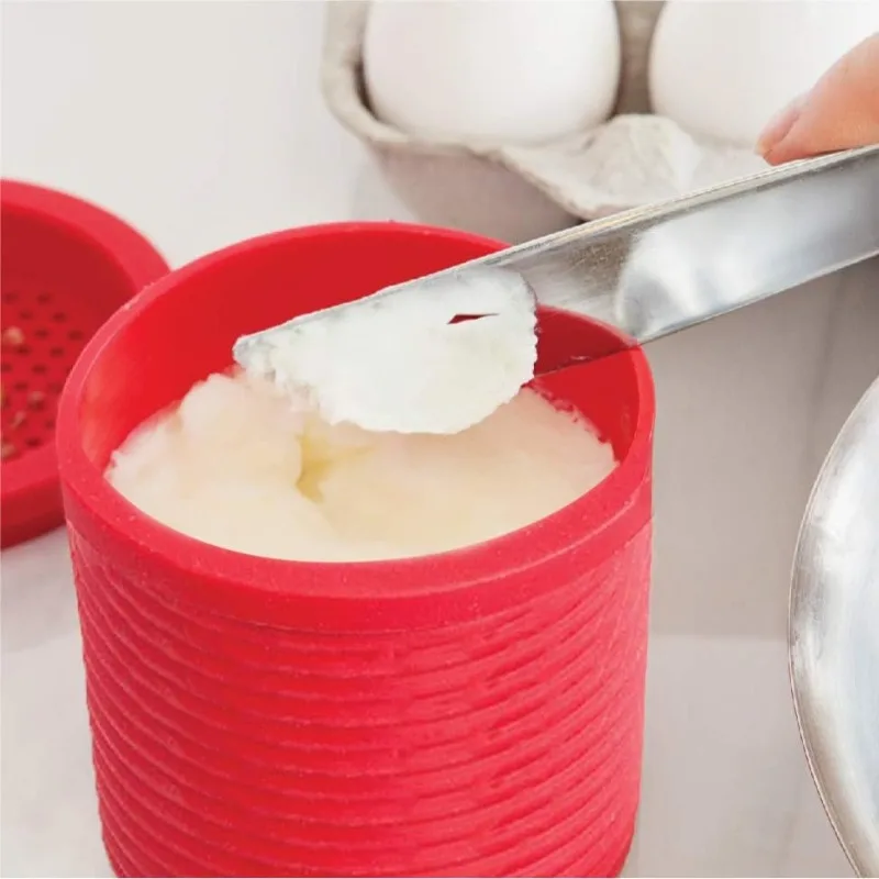 Фото Фильтр-сепаратор для жира Bin Grease Strainer&Collector |   Красный |   Розовые кухонные принадлежности для всей семьи |   Удобный и функциональный контейнер для силиконовой смазки №3