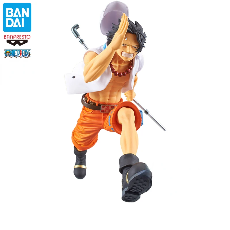 

Genuine Bandai ONE PIECE Anime Character Model Grand Line Portgas D Ace Anmie Figure Ornaments Toys Gifts
