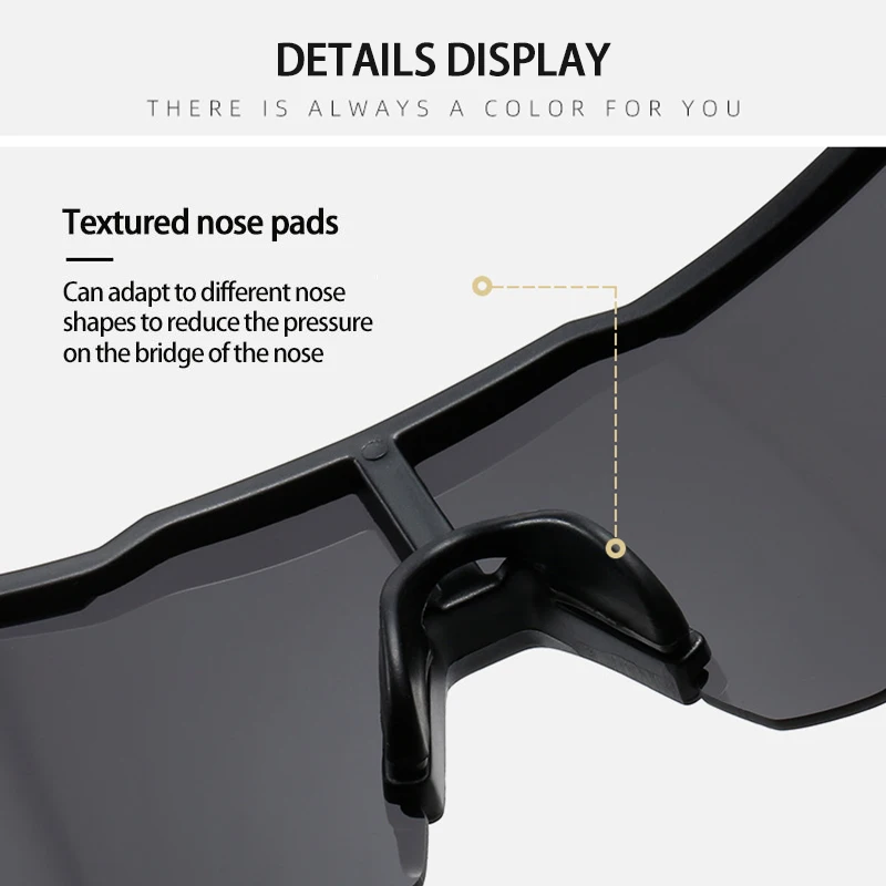 New SHIMANO Large Frame Sunglasses for Men and Women Outdoor Anti-ultraviolet Bicycle Driving UV400 Riding Glasses 7 Colors
