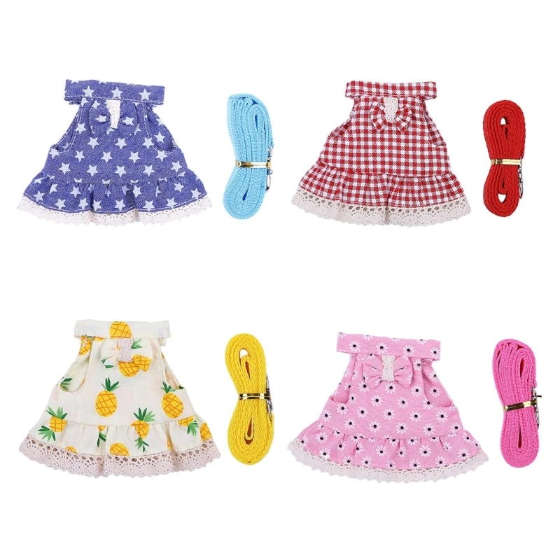 

Rabbit Vest Small Animal Outdoor Walking Harness and Leash Set Cute Clothes