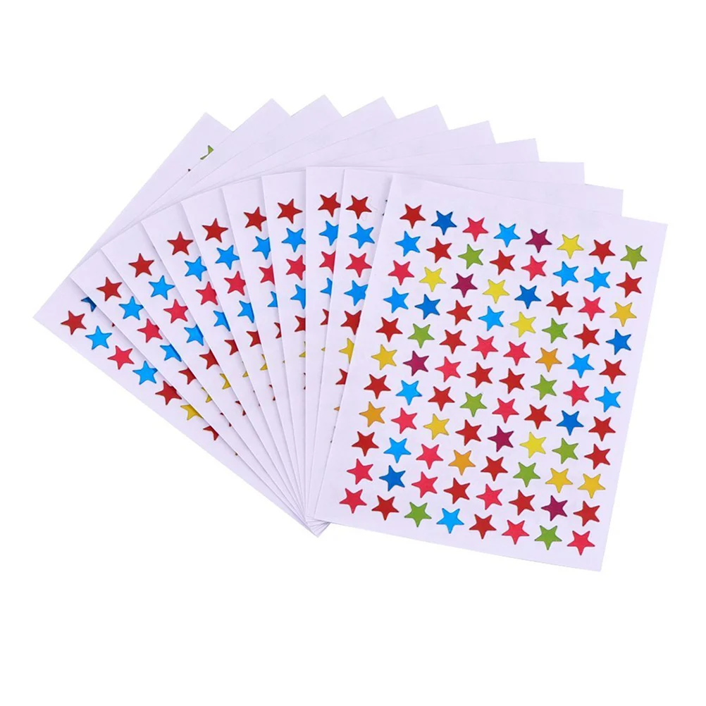 

10PCS Assorted Color Lovely Reward Sticker for Reward School Classroom DIY