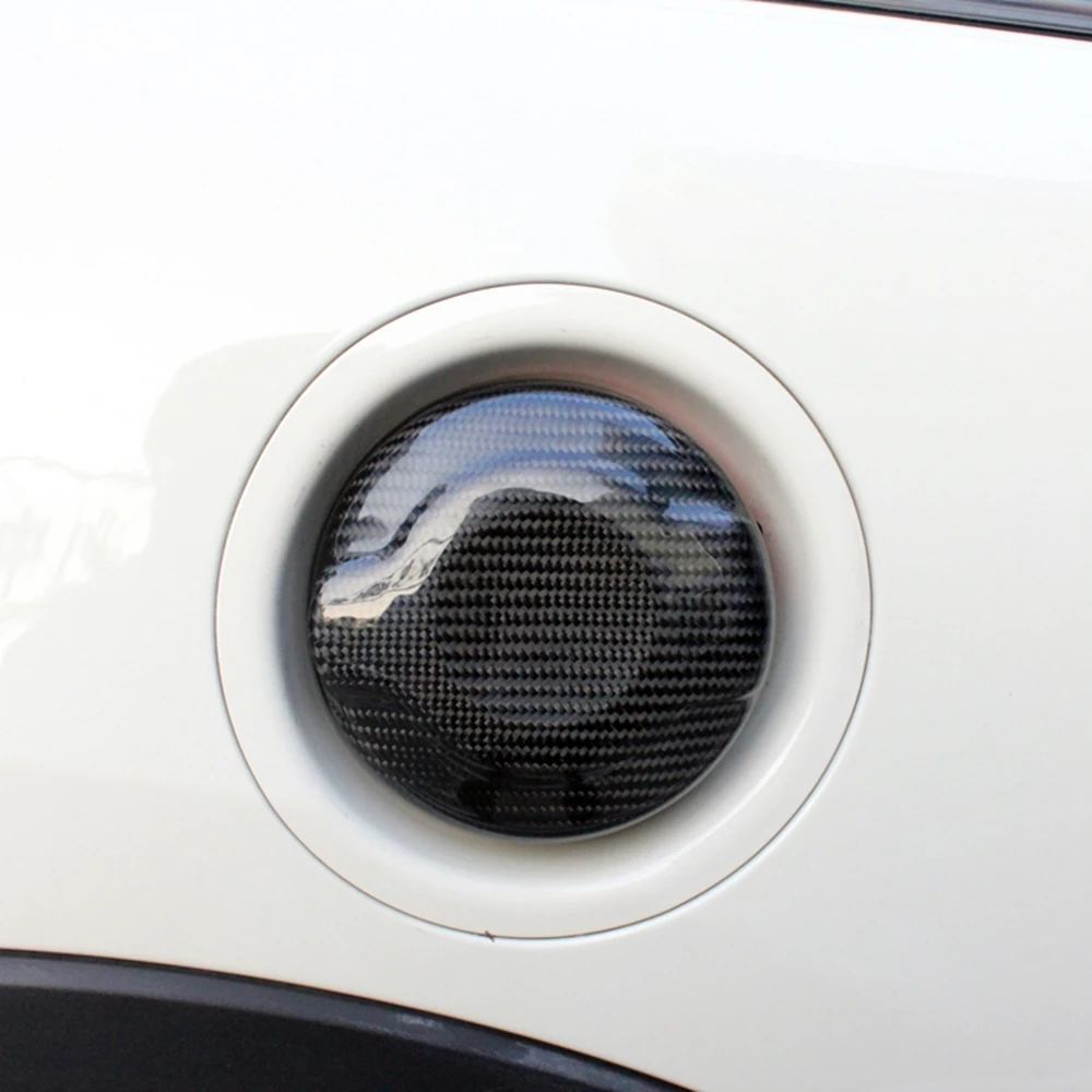 

For MINI Cooper S F Series F54 F55 F56 F57 F60 2.0L 2014-2020 Gas Fuel Tank Cap Cover Exterior Real Carbon Fiber Sticker Trim
