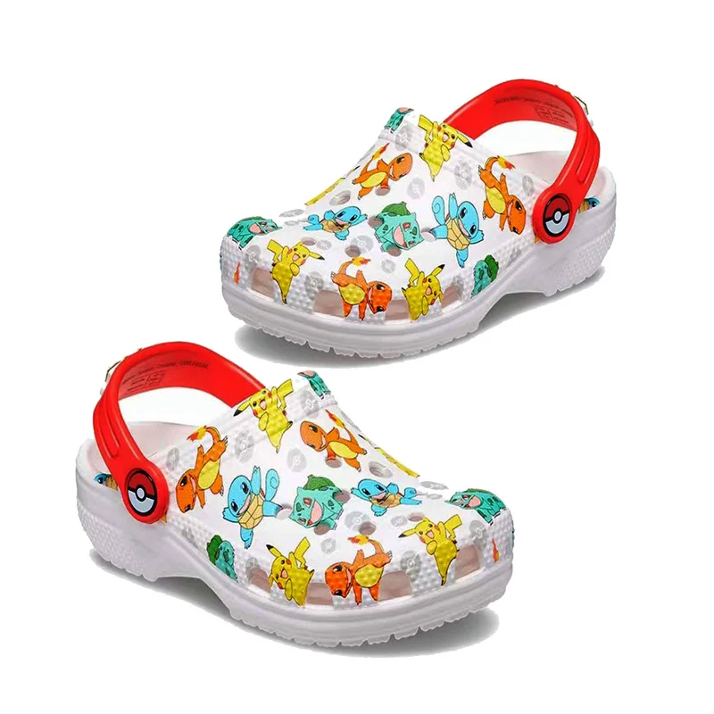 

Pokemon Hole Sandals Pikachu Squirtle Charmander Slippers Sandals Kawaii Eva Anime Home Beach Shoes Summer Slippers Cute Gifts