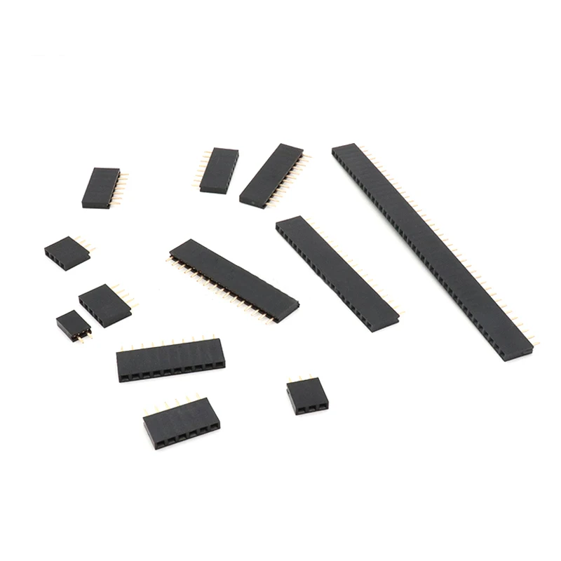 Штыревой разъем 2 54 мм штыревой Мама Однорядный для печатной платы