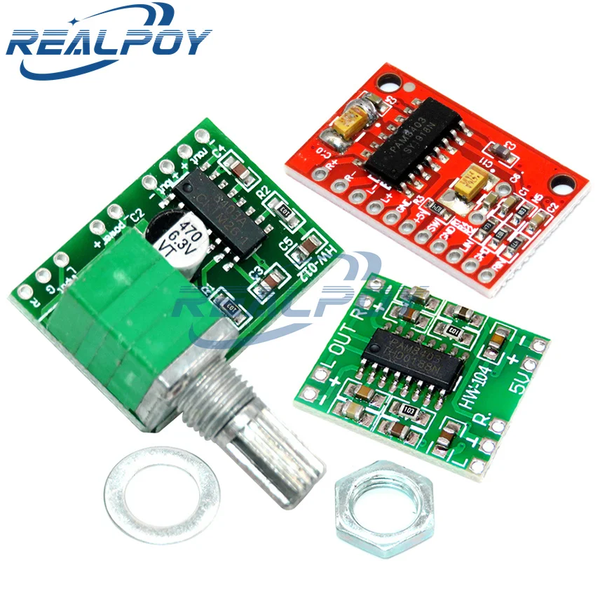 Мини-плата цифрового усилителя мощности PAM8403