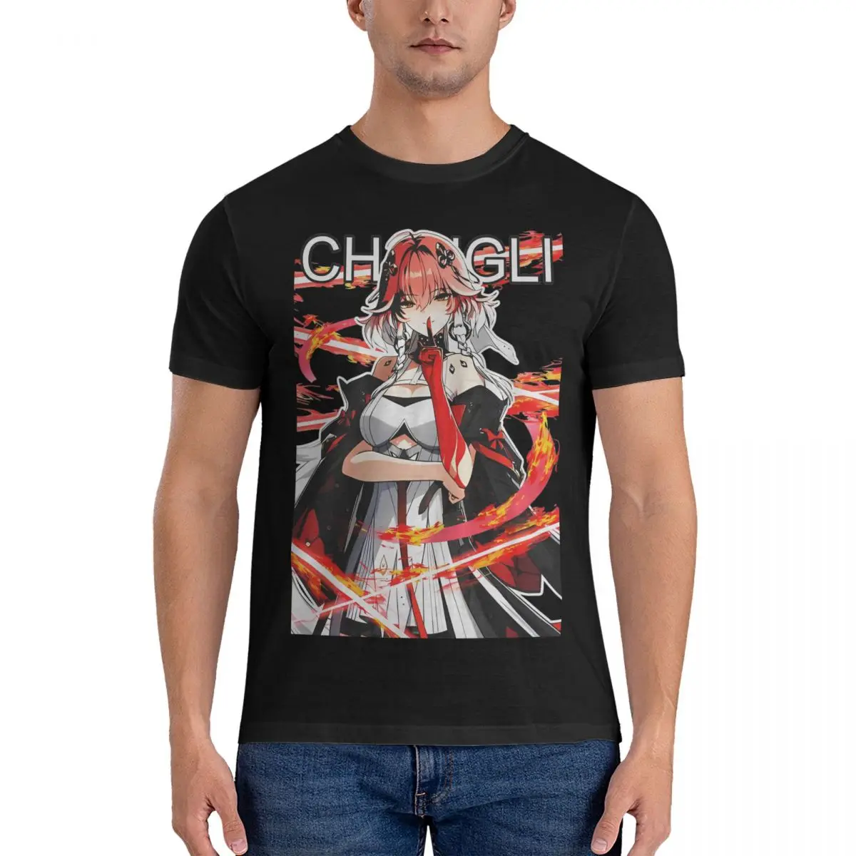 Wuthering волны Changli футболка Новинка футболки с коротким рукавом Y2K повседневные