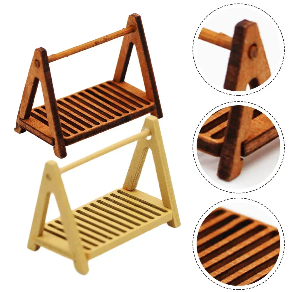 1 шт. 1:12 кукольный домик миниатюрная деревянная подставка для хлеба полка торта