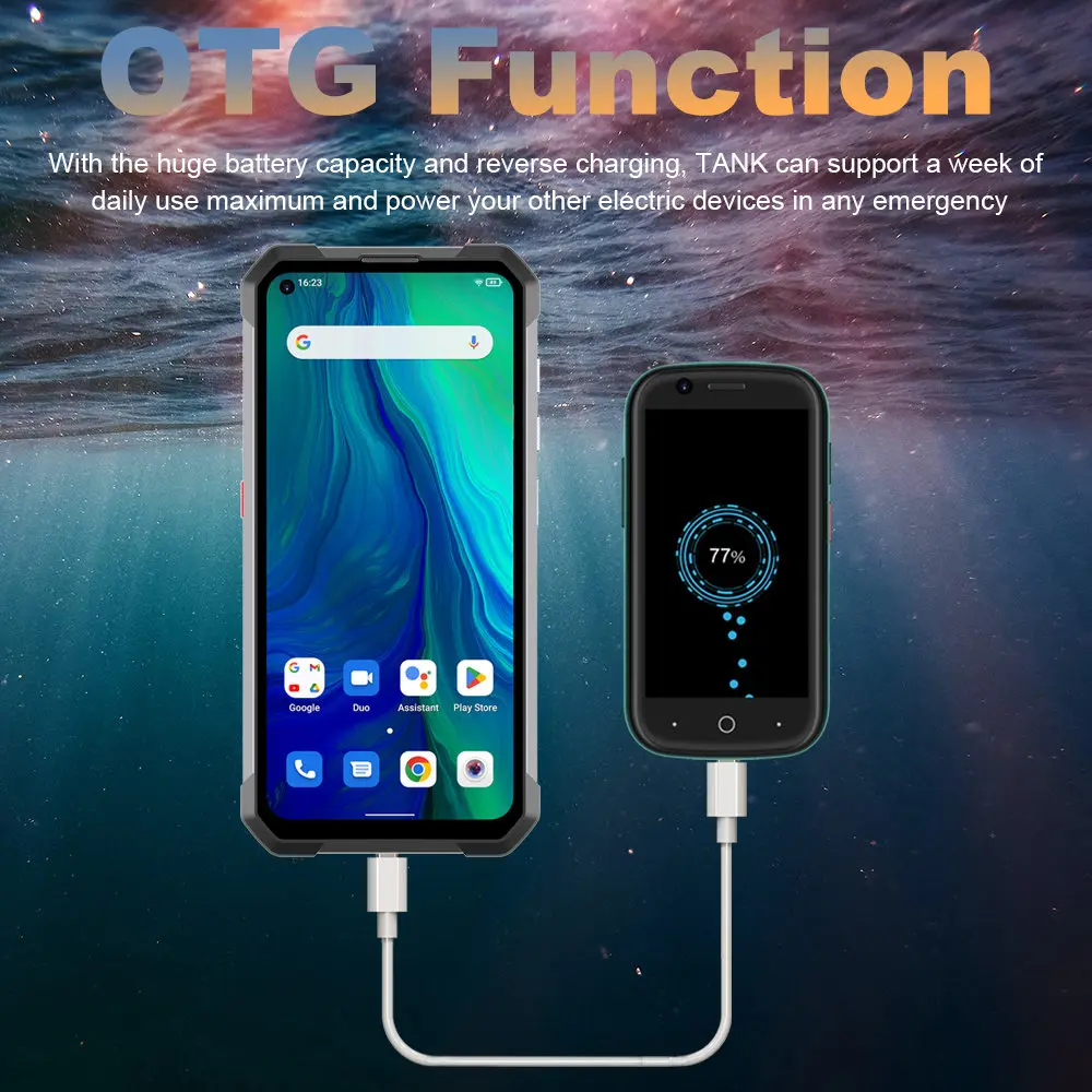 Unihertz Rugged Smartphone Phones Smartphones Outdoor Fishing 1200 Lumen Light 22000mah Mobile Phones Unlocked Android Cellphone