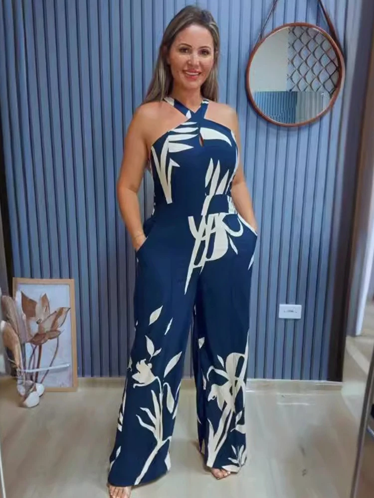 Комбинезон женский летний с вырезами и эластичным поясом пикантный элегантный