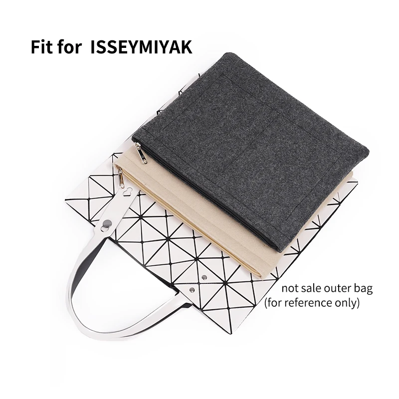 

Organizer For ISSEY MIYAK BAOBAO 6 7 8 10 Grid Make up Felt Inner Bag Handbag Travel Inner Purse Portable Cosmetic Bags Insert