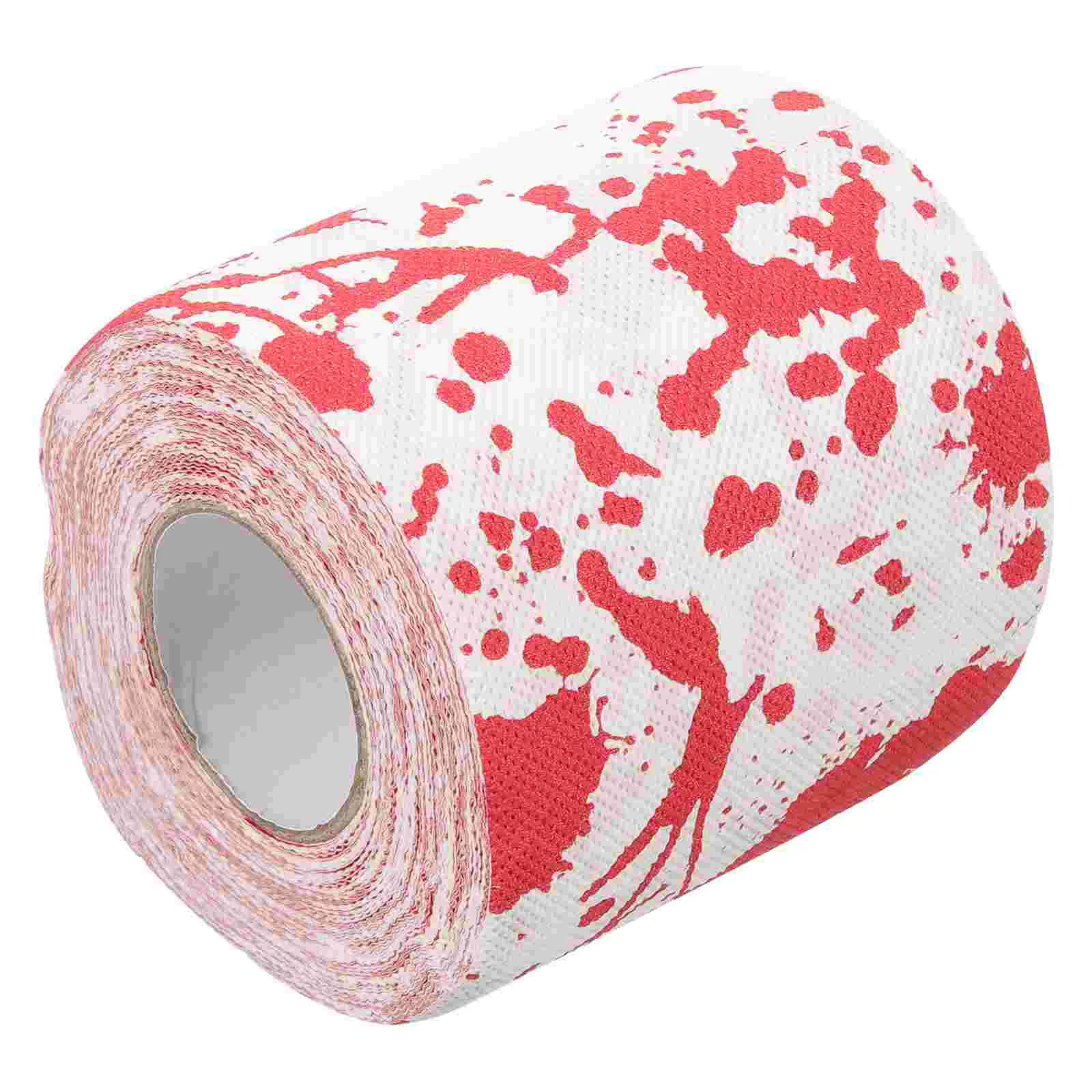 

1 Roll Halloween Toilet Paper Horror Bloodstain Pattern Toilet Paper Home Bathroom Toilet Paper