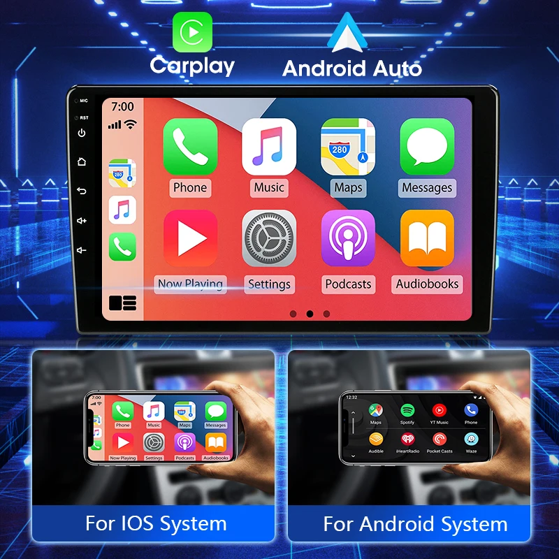 Автомобильная Мультимедийная система Vtopek 2 din 10 1 дюйма 4G DSP Android 11 0 GPS-навигация для