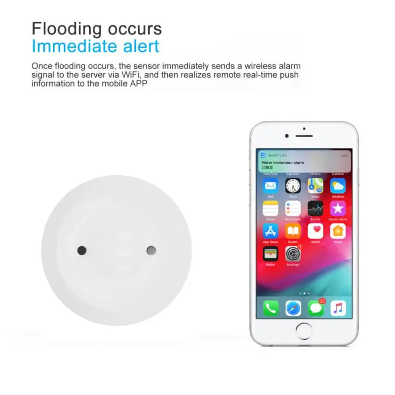 TUYA ZigBee Water Leak Detector Flood Sensor Tank Full Linkage Alarm Smart Life APP Remote Monitoring Leakage
