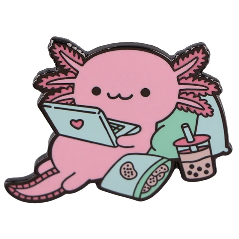 Металлическая брошь panda hedgehog MJMJAAK