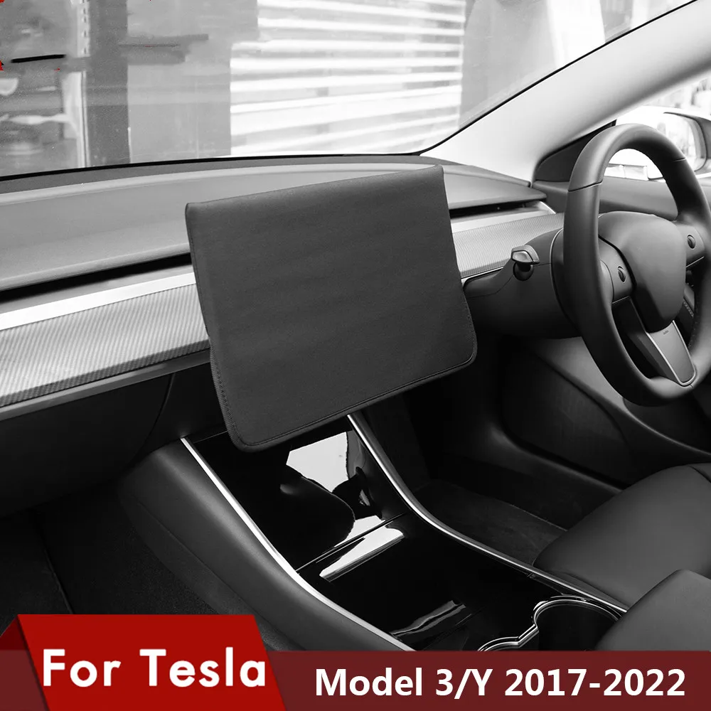 

Закаленное стекло для Tesla Model 3 Y 2022, аксессуары, чехол для навигации на солнцезащитный экран, защитная пленка, водонепроницаемая ткань
