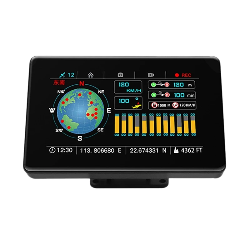 

HUD C20-M Head Up Display Auto Car GPS Speedometer Lighter Display GPS Car Speed Projector for Motorcycle ACC