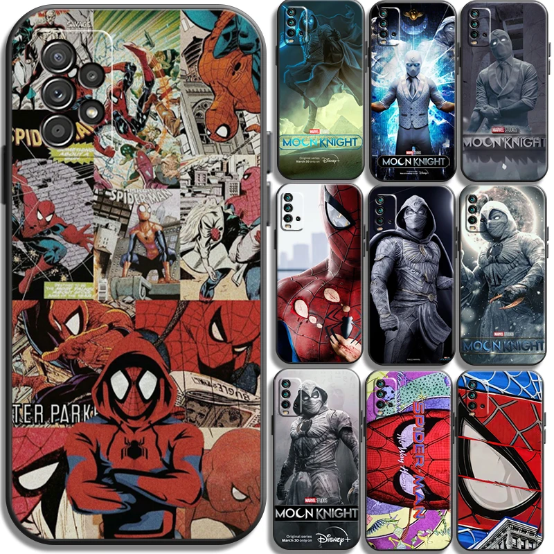 

Marvel Spiderman Phone Cases For Xiaomi Redmi POCO X3 GT X3 Pro M3 POCO M3 Pro X3 NFC X3 Mi 11 Mi 11 Lite Coque Funda Soft TPU
