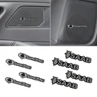 4 шт., алюминиевые 3D наклейки на динамик для Toyota camry chr corolla rav4 yaris prius