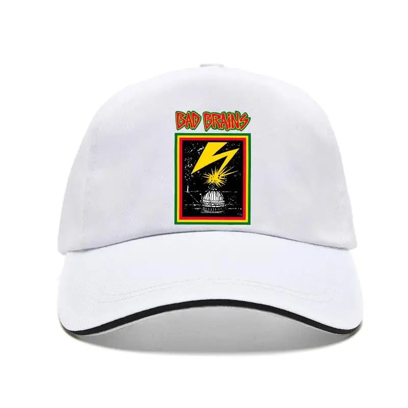 

Bad Brains American Hardcore Punk Band Flat Brim Metal Men Women Unisex Baseball Cap 725 Harajuku Hip Hop Baseball Caps
