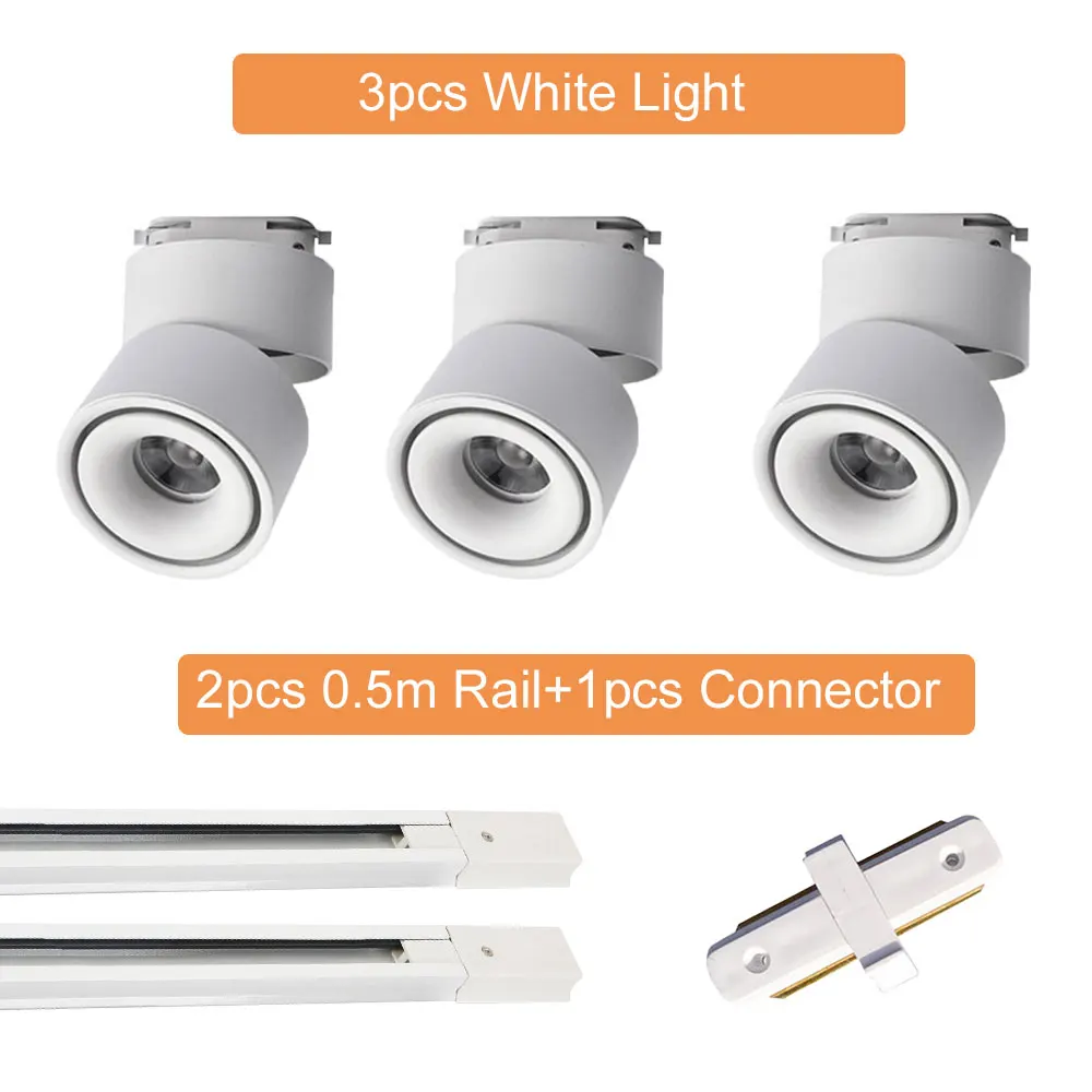 Современный Трековый светильник для помещений светодиодный потолочный точечный
